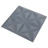 vidaXL 3D Wall Panels 12 pcs 50x50 cm Origami Grey 3 m²