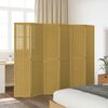 vidaXL Room Divider 6 Panels Brown Solid Wood Paulownia