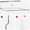 vidaXL Retractable Awning Anthracite and White 4x3 m Fabric&Aluminium