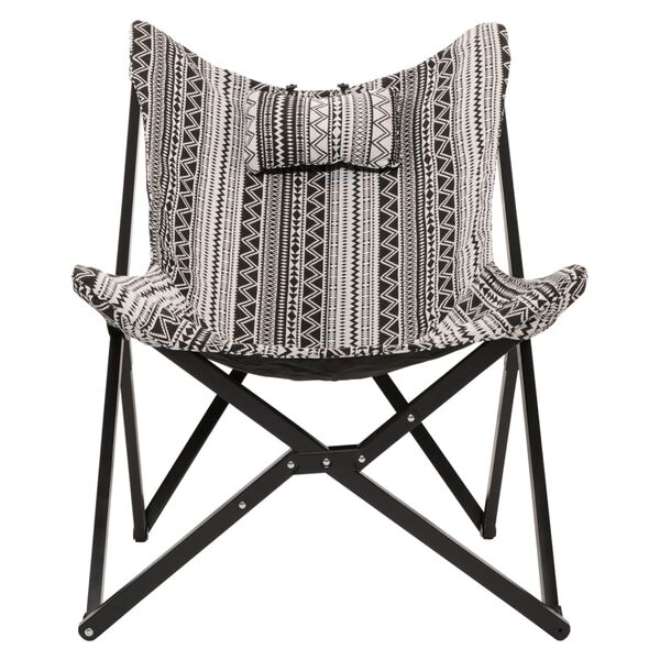 Lesli Living Butterfly Chair Aztec 70x81.5x98 cm Black and White