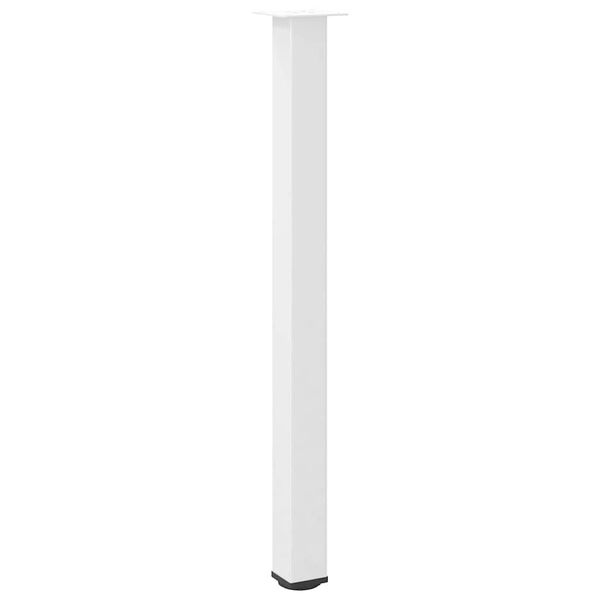 vidaXL Bar Table Legs 4 pcs White 110-112 cm Steel