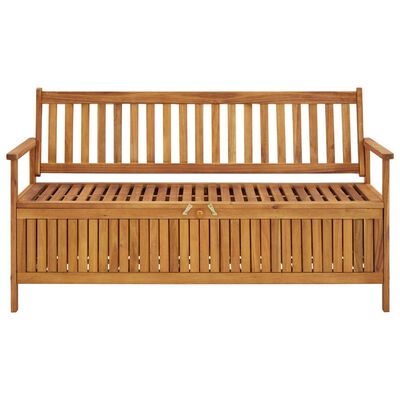 vidaXL Garden Storage Bench 148 cm Solid Acacia Wood