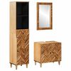 vidaXL Bathroom Cabinet Set 3 pcs Solid Mango Wood