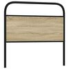 vidaXL Replace Headboard Sonoma Oak 107 cm Steel and Engineered Wood