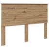vidaXL Bed Frame Artisian Oak 140 x 200 cm Solid Pine Wood