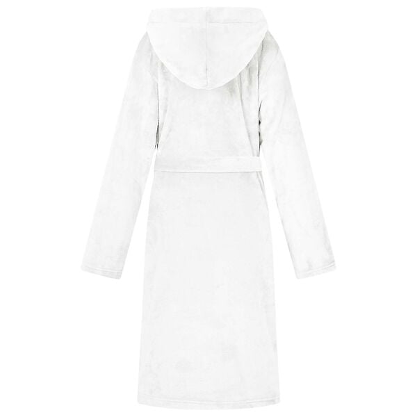 vidaXL Bathrobe Hoodie White XXXL Flannel