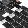 vidaXL Subway Tile 20 pcs Black Marble 30.5 x 30.5 cm