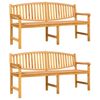 vidaXL 3 Piece Garden Dining Set Solid Wood Teak