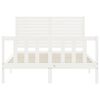 vidaXL Bed Frame without Mattress White 140x200 cm Solid Wood Pine