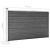 vidaXL Fence Panel Set WPC 872x105 cm Black