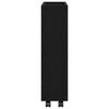 vidaXL Narrow Storage Trolley Black Oak 60 x 18 x 70 cm