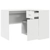 vidaXL Corner Desk with Drawer White 102 x 88 x 75 cm