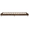vidaXL Bed Frame without Mattress Smoked Oak 90x190 cm Single Engineered Wood