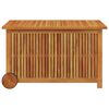 vidaXL Garden Storage Box with Wheels 90x50x58 cm Solid Wood Acacia