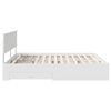 vidaXL Bed Frame with Headboard White 200 x 200 cm Engineered Wood