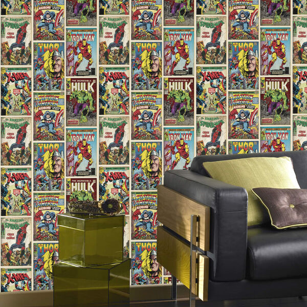 Noordwand Wallpaper Kids @ Home Marvel Action Heroes Multicolour