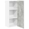vidaXL Hanging Cabinet with Door Riga Concrete Grey 40 x 31 x 100 cm