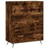 vidaXL Chest of Drawers Smoked Oak 69.5x34x90 cm Engineered Wood