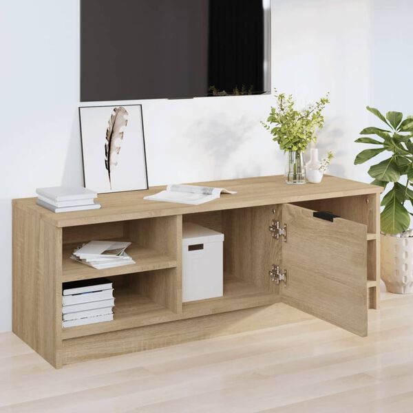 vidaXL TV Cabinet Sonoma Oak 102x35.5x36.5 cm Engineered Wood