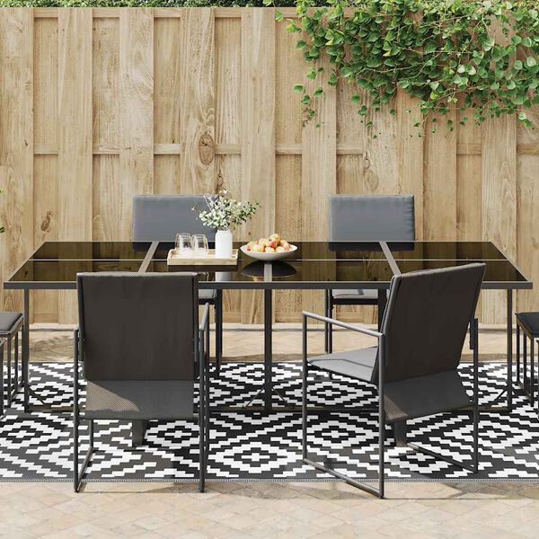 vidaXL Outdoor Carpet ARAKIL White and Black 190x290 cm PP