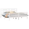 vidaXL Bed Frame without Mattress White 200x200 cm Solid Wood