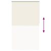 vidaXL Roller Blind Blackout Off White 130x230 cm Fabric Width 126.6 cm Polyester