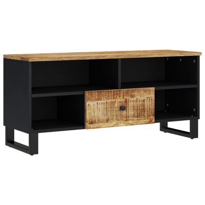 vidaXL TV Cabinet 100x33x46 cm Solid Wood Mango&Engineered Wood