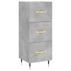 vidaXL Sideboard Concrete Grey 34.5x34x90 cm Engineered Wood