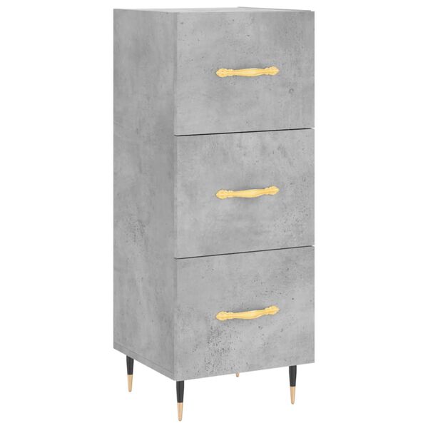 vidaXL Sideboard Concrete Grey 34.5x34x90 cm Engineered Wood