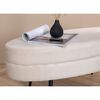 Venture Home Ottoman Otto 100x40x41 cm Velvet Off-white