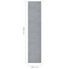 vidaXL Runner Rug BCF Grey 100x500 cm