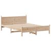vidaXL Bed Frame without Mattress 135x190 cm Double Solid Wood Pine
