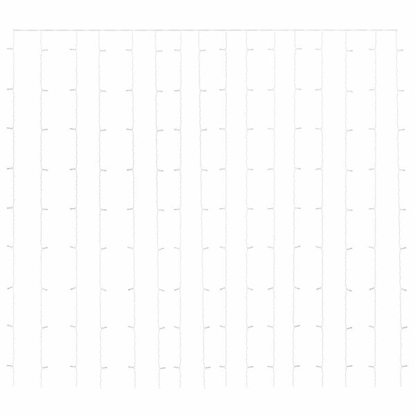 vidaXL LED Curtain Fairy Lights 3x3m 300 LED Colourful 8 Function