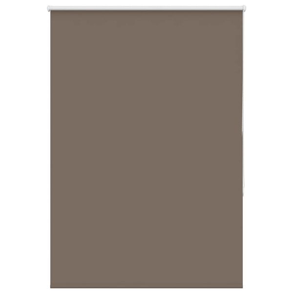 vidaXL Roller Blind Blackout Coffee 100x130 cm Fabric Width 95.7 cm Polyester