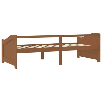 vidaXL 3-Seater Day Bed Honey Brown Solid Pinewood 90x200 cm