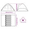 vidaXL Family Tent Dome 6-Person Green Waterproof