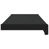vidaXL Window Sill Black with Wood Grain 60 x 20 x 4.5 cm PVC