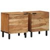 vidaXL Bedside Cabinets 2 pcs 40x33x46 cm Solid Wood Acacia