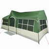 vidaXL Family Tent with Roof Green and Beige 622 x 295 x 238 cm