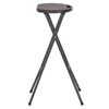 vidaXL Folding Bar Stools 2 pcs HDPE and Steel Brown Rattan Look