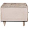 vidaXL Coffee Table with Door Beige 100 x 54 x 40 cm Solid Acacia wood