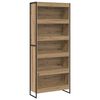 vidaXL Book Cabinet 80 x 30 x 189.5 cm Engineered Wood Artisian Oak