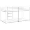 vidaXL Bunk Bed without Mattress White 90x190 cm Steel