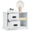 vidaXL Bedside Cabinet High Gloss White 60x35.5x45 cm