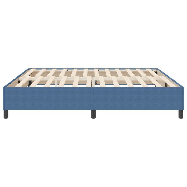 vidaXL Platform Bed Frame Blue 200 x 200 cm Fabric