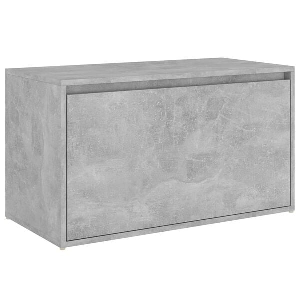 vidaXL Hall Bench 80x40x45 cm Concrete Grey Engineered Wood