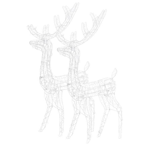 vidaXL Acrylic Reindeer Christmas Decorations 2 pcs 120 cm Blue
