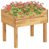 vidaXL Garden Planter | Natural wood colour | Solid Acacia wood with PVC foil