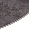 vidaXL Rug Washable φ120 cm Grey Anti Slip