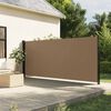 vidaXL Retractable Side Awning Taupe 180x600 cm